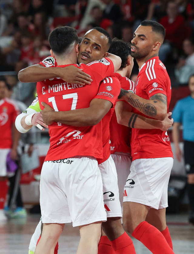 Festejos da equipa do Benfica
