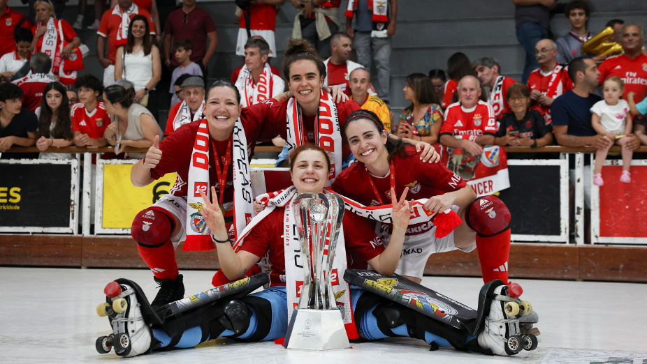 Dodecacampeã nacional: equipa feminina de hóquei em patins do Benfica