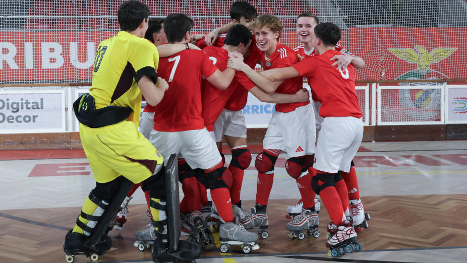 Equipa Sub-17 de hóquei em patins do Benfica