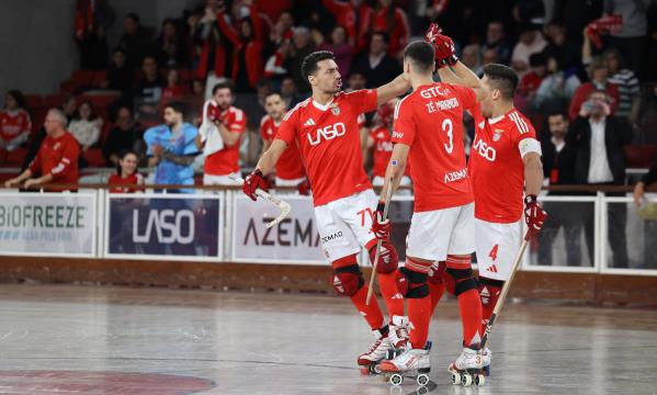 Benfica players celebrate