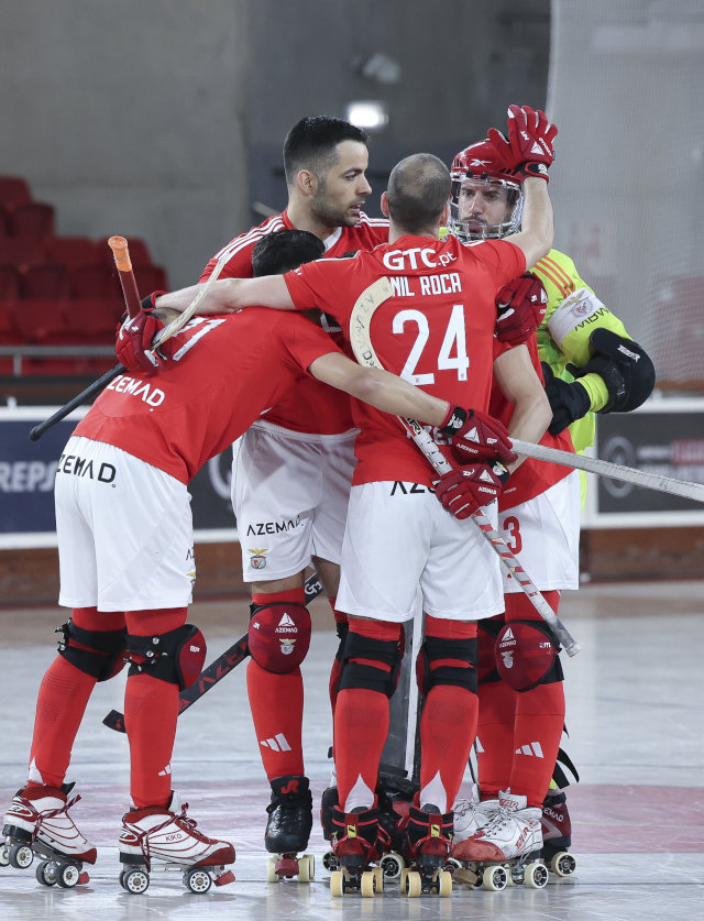 Festejos dos hoquistas encarnados 