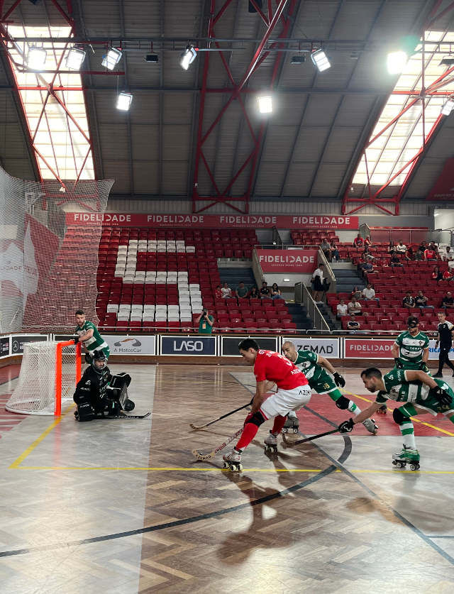 Jogo intenso no Pavilhão Fidelidade