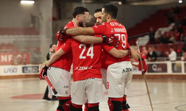 Festejos da equipa do Benfica