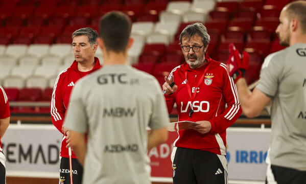 Edu Castro durante o treino