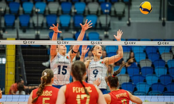 Joana Garcez e Alice Clemente no duelo de Portugal com o Montenegro