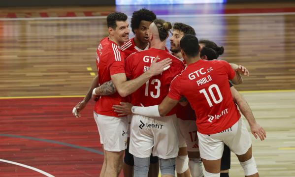 Festejos da equipa do Benfica