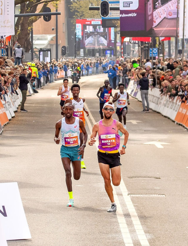 Samuel Barata na Maratona de Roterd&#227;o