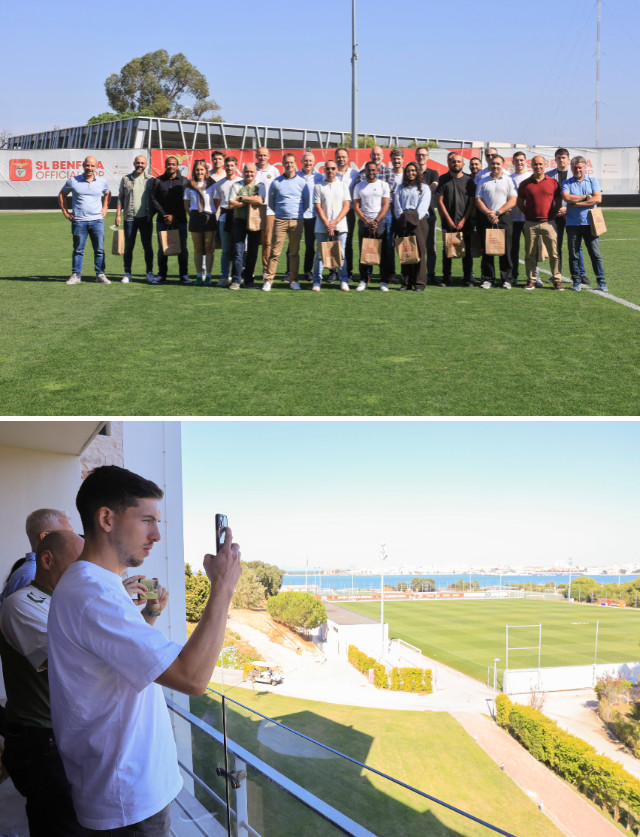 Visita de elementos da Liga Francesa de Clubes ao Benfica Campus
