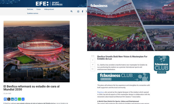 Benfica District em destaque na imprensa internacional