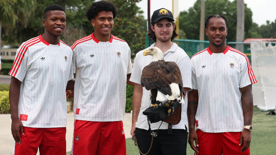 Florentino, Joshua Wynder e Renato Sanches na inauguração da Benfica Residential Academy em Tampa