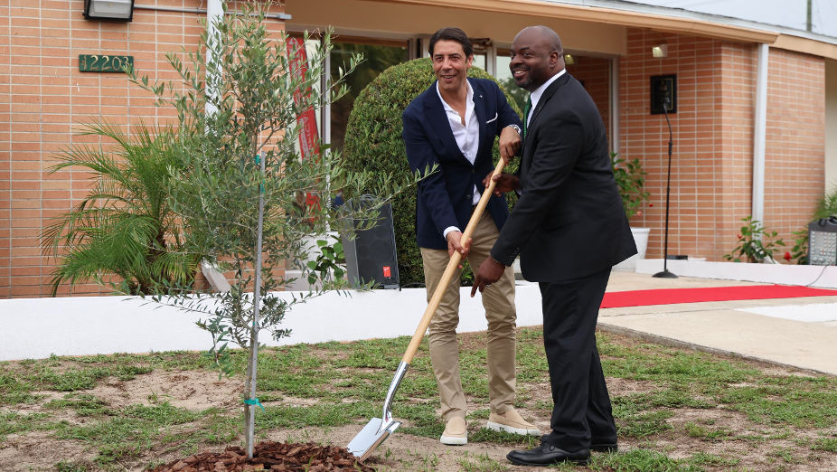 Rui Costa na inauguração da Benfica Residential Academy em Tampa
