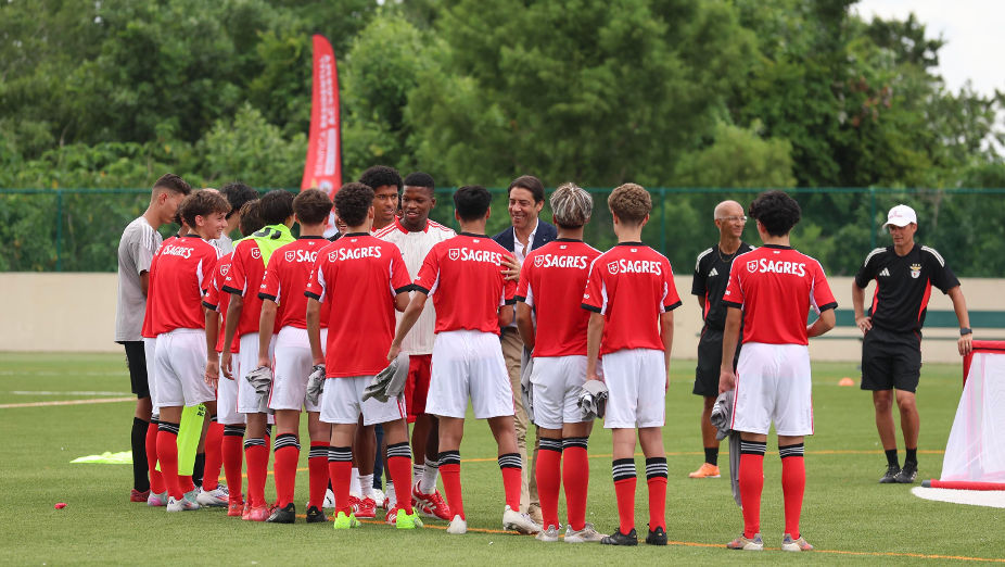 Rui Costa na inauguração da Benfica Residential Academy em Tampa