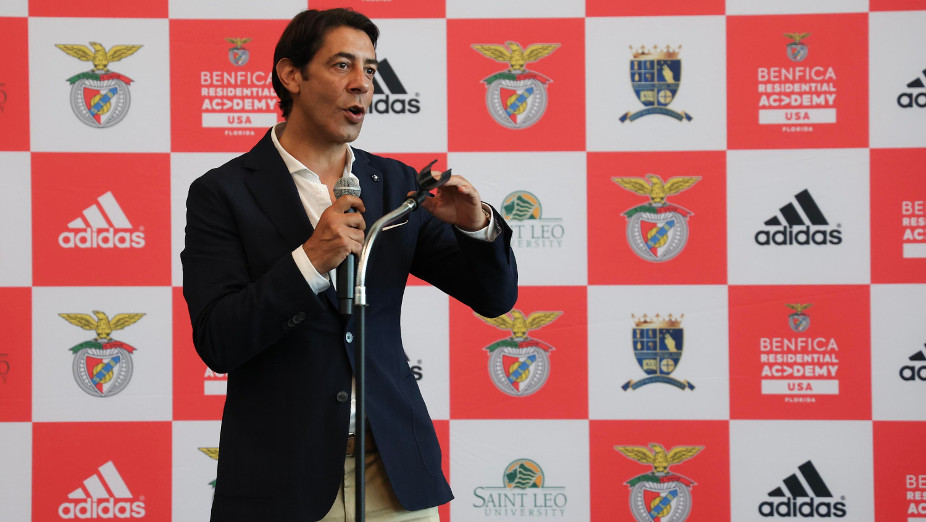 Rui Costa na inauguração da Benfica Residential Academy em Tampa