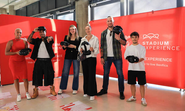 Diversos atletas do Sport Lisboa e Benfica tiveram a oportunidade de viver a experi&#234;ncia neste dia