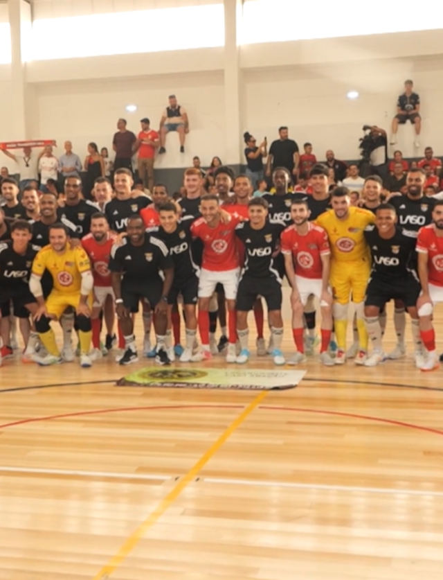 Equipas de futsal do Benfica e da CB Alf&#226;ndega da F&#233;