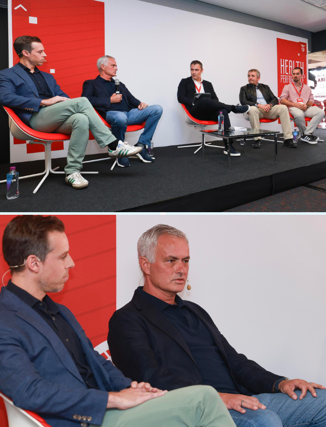 Jos&#233; Mourinho foi um dos convidados e orador do SL Benfica Health &amp; Performance Congress