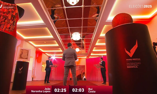 Debate entre os dois candidatos &#224; presid&#234;ncia do Benfica