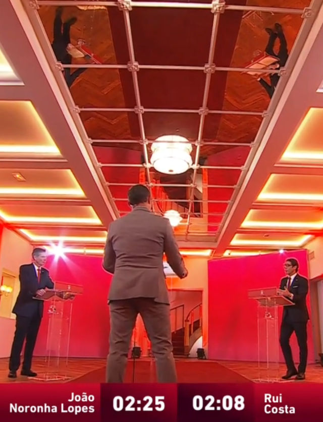Debate entre os dois candidatos &#224; presid&#234;ncia do Benfica