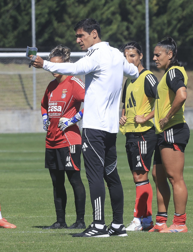 Ivan Baptista durante a sessão de treino