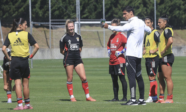 Ivan Baptista durante a sessão de treino