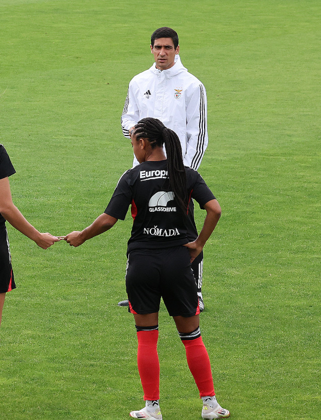 Ivan Baptista durante a unidade de treino
