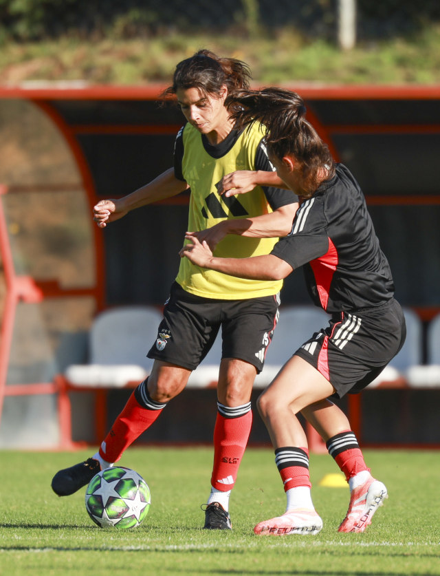Carole Costa durante o treino