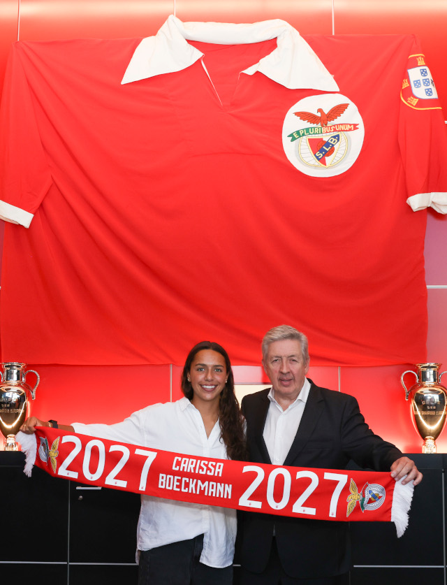 Carissa Boeckmann com o vice-presidente Fernando Tavares