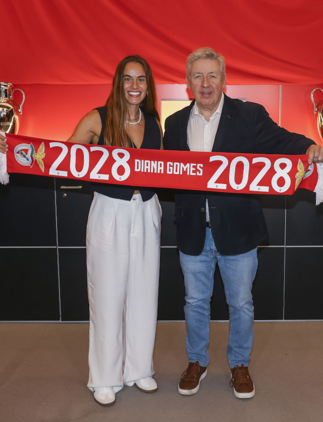 Diana Gomes com o vice-presidente Fernando Tavares