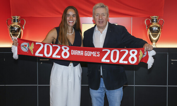 Diana Gomes com o vice-presidente Fernando Tavares