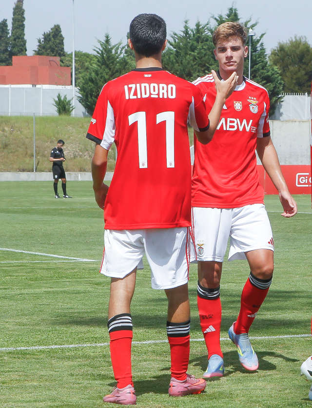 Festejo da equipa do Benfica