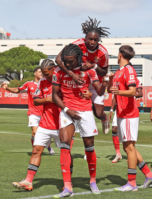 Festejos dos Sub-23 do Benfica