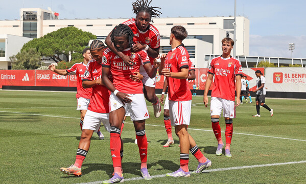 Festejos dos Sub-23 do Benfica