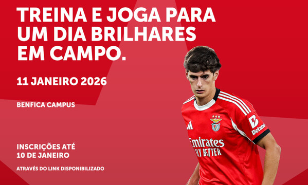 Treinos de capta&#231;&#227;o no Benfica Campus no dia 11 de janeiro de 2026