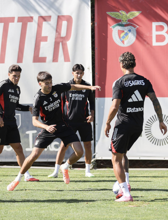 Treino no Benfica Campus