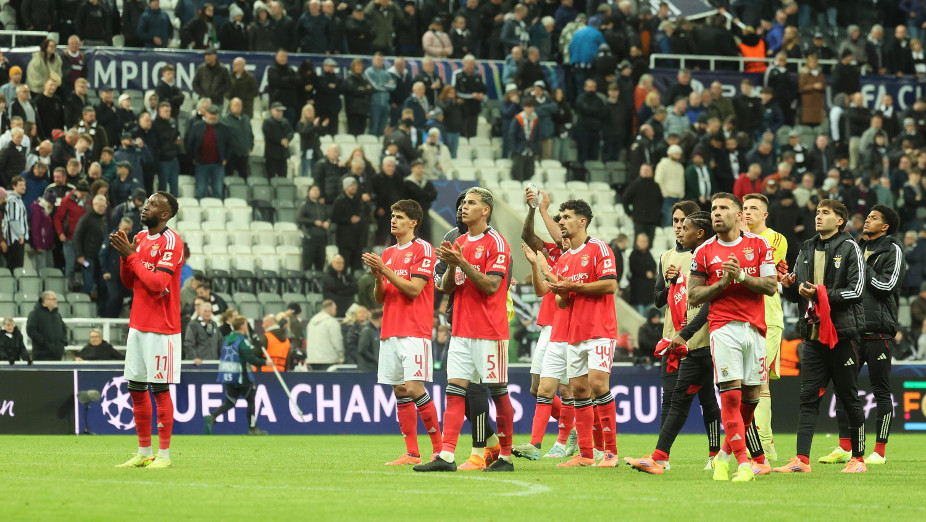 Jogadores do Benfica