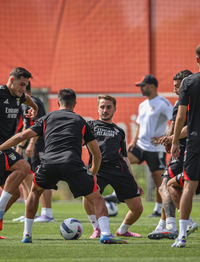 Treino no Benfica Campus