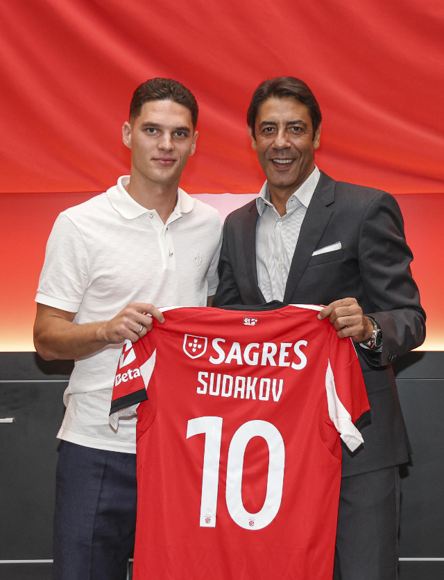 Sudakov com o Presidente Rui Costa