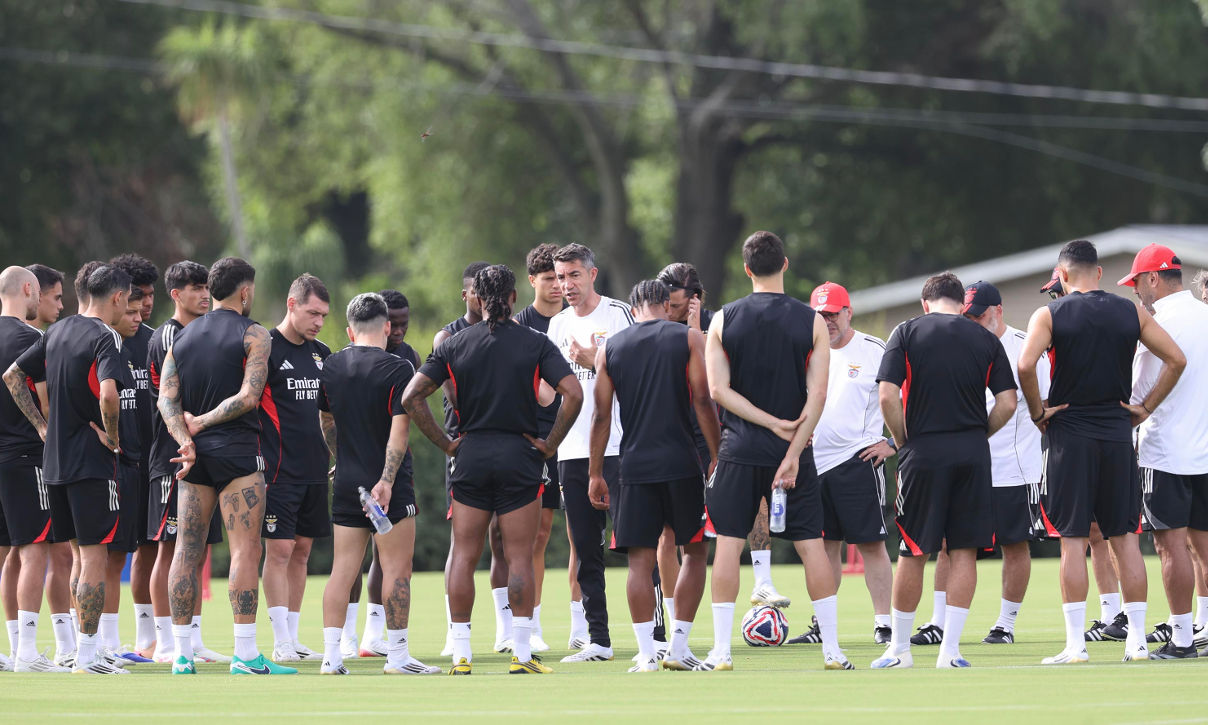 Treino do Benfica, grupo completo