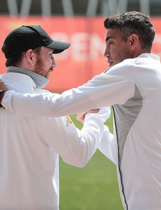 Bruno Lage e Ian Cathro: fair play