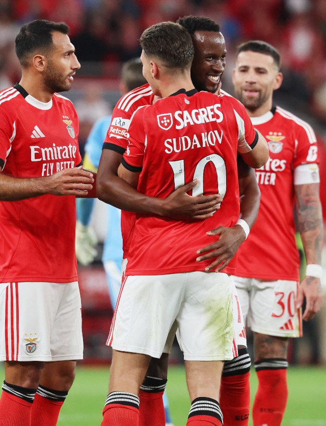 Jogadores do Benfica