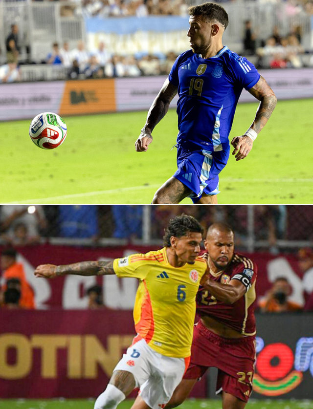 Otamendi and Richard Ríos