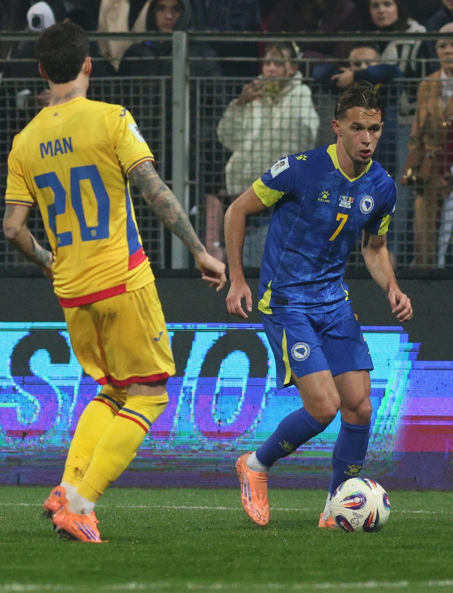 Dedic em a&#231;&#227;o pela B&#243;snia e Herzegovina frente &#224; Rom&#233;nia