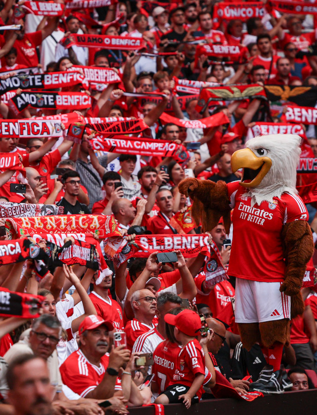 Adeptos no Estádio da Luz