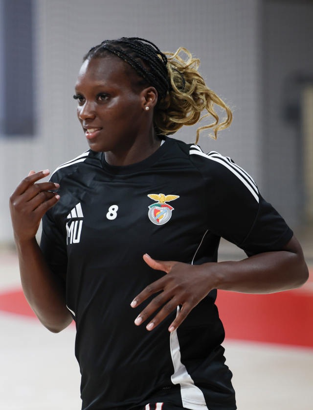 Maria Unjanque no treino