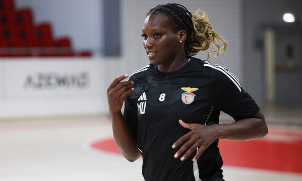 Maria Unjanque no treino