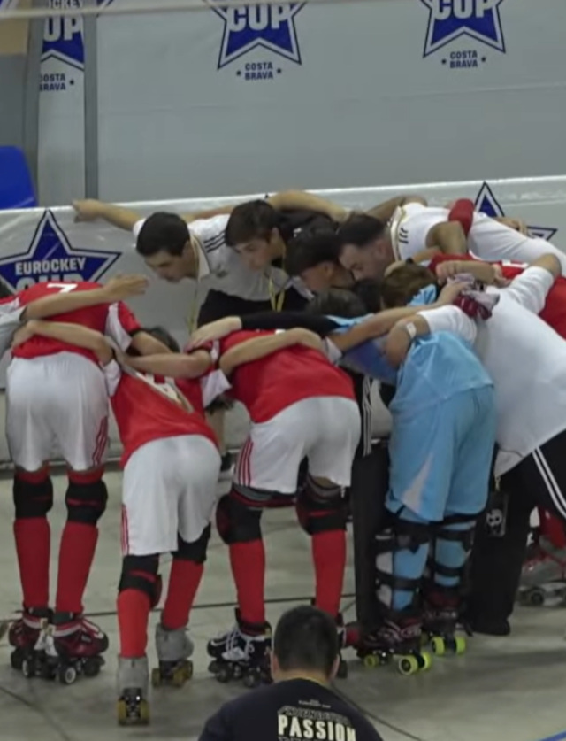 Equipa Sub-15 de h&#243;quei em patins do Benfica