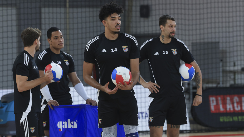 Treino da equipa do Benfica