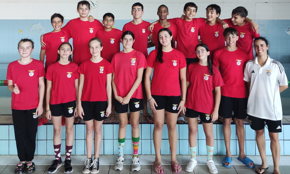 Equipa de Infantis da natação do Benfica