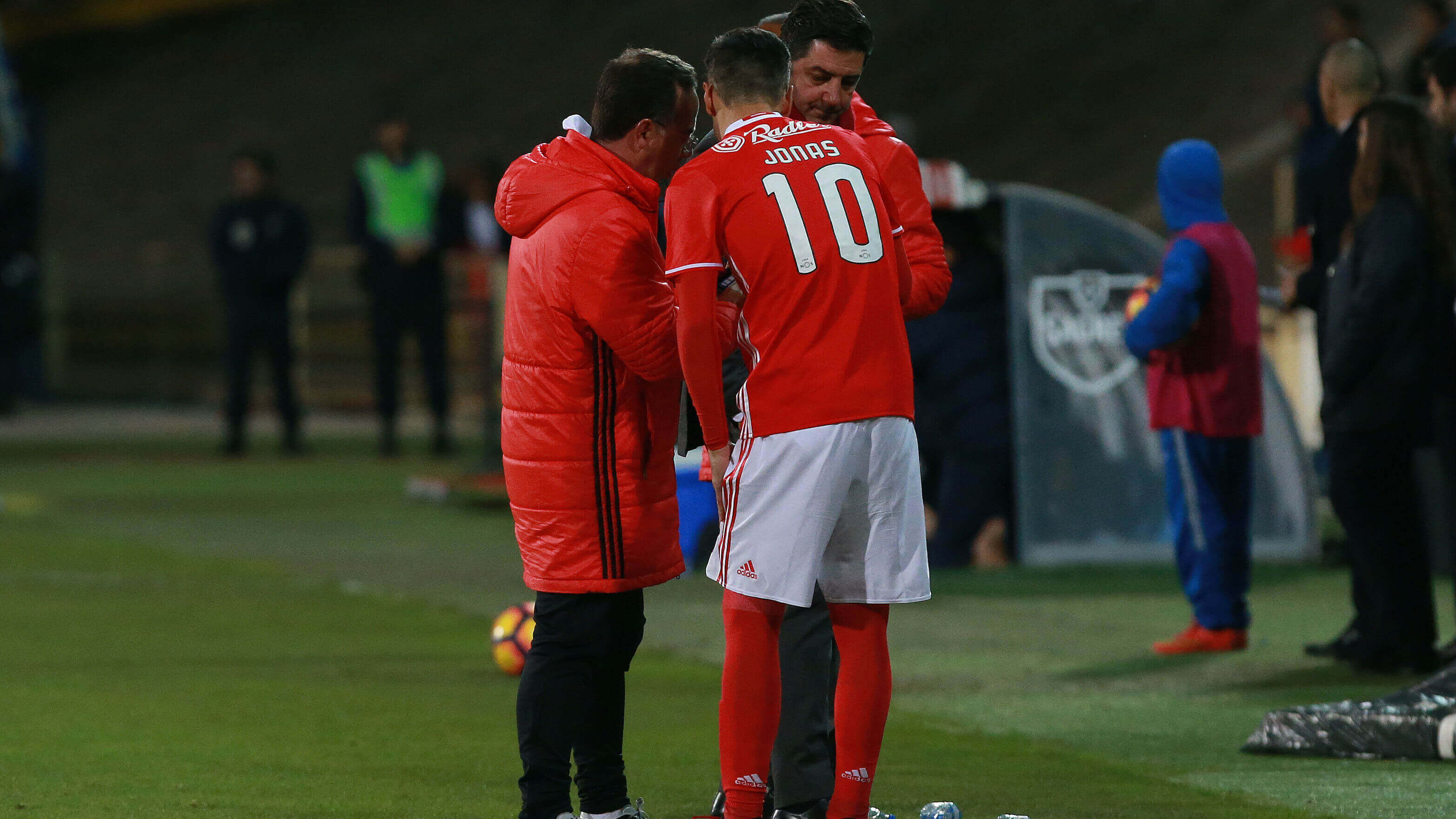 Rui Vitória dá indicações a Jonas