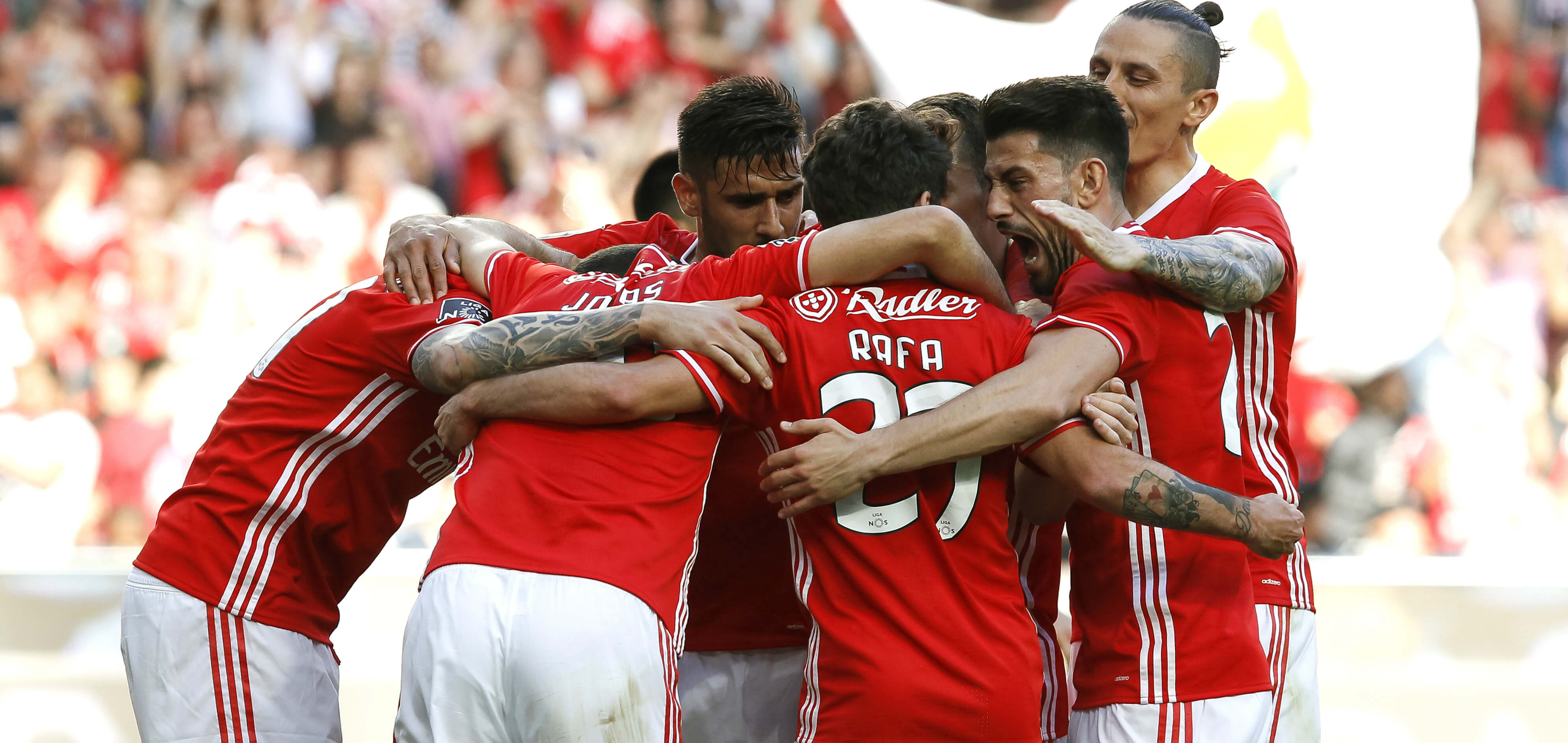 Festejos dos jogadores